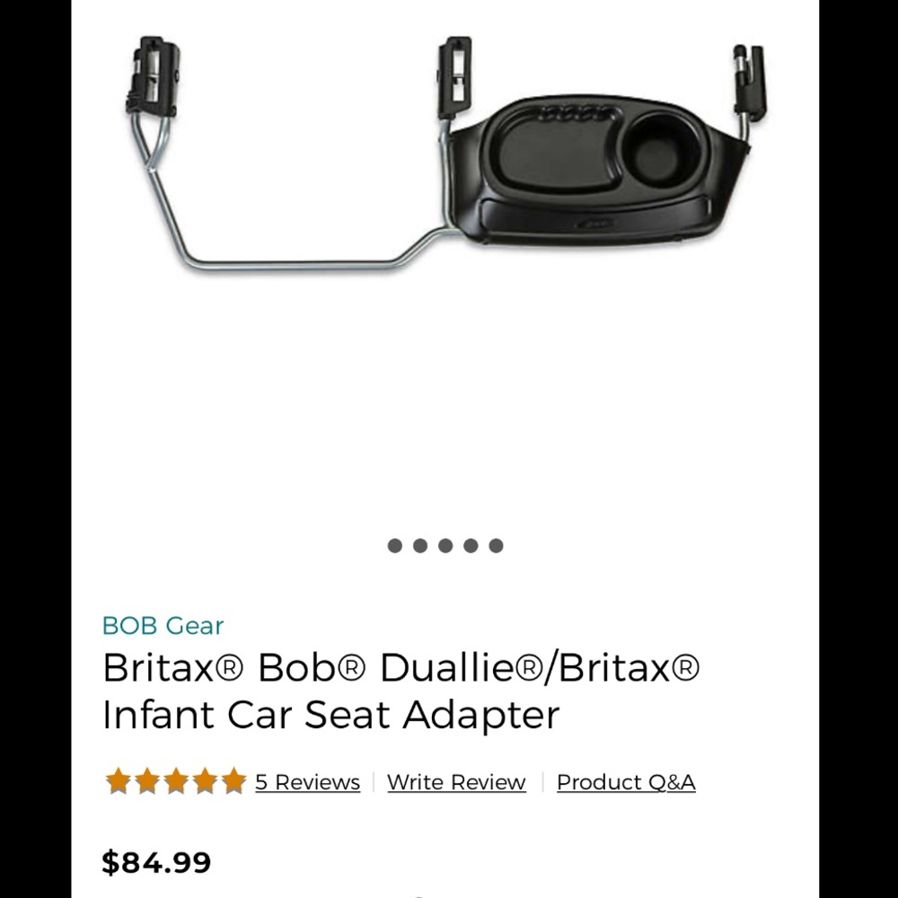 Britax Bob Duallie infant car seat adapter